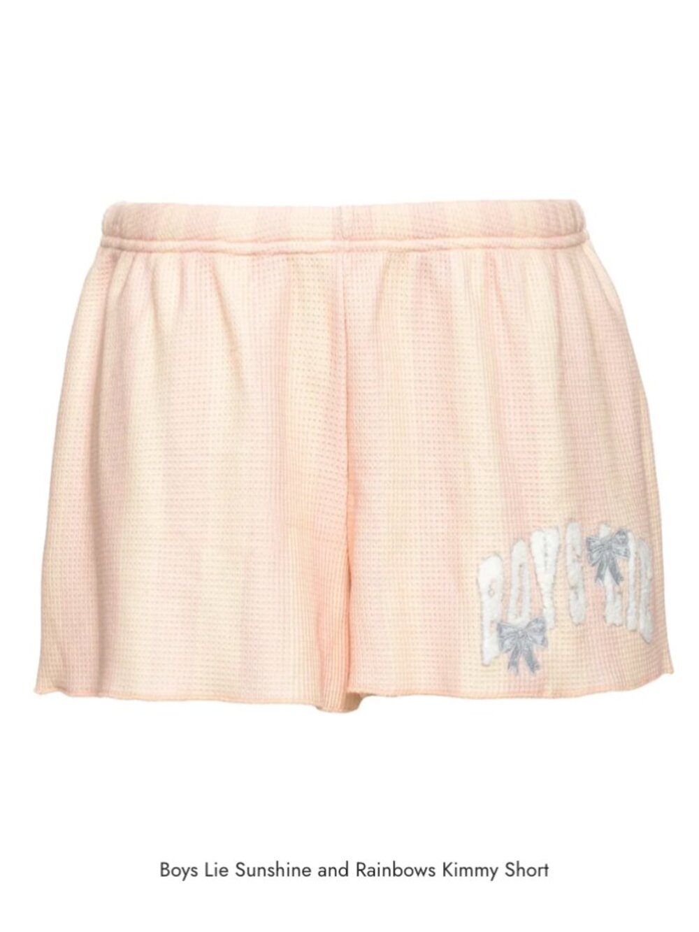 NWT!! Boys Lie Sunshine/Rainbows Kimmy Shorts-peach